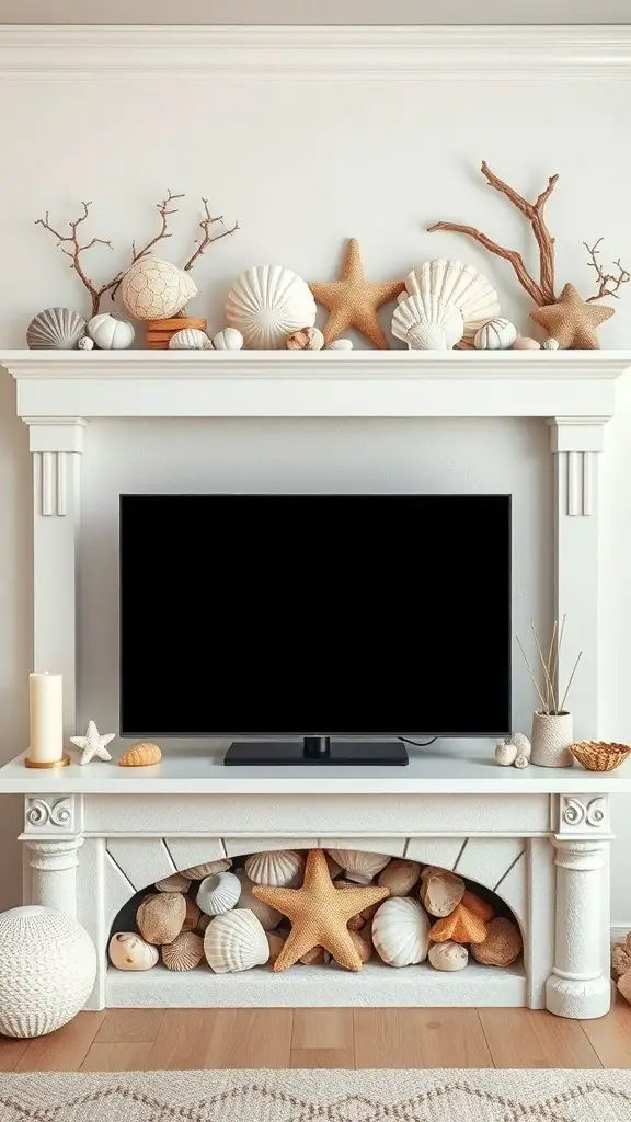 27+ Stunning Mantle Decor Ideas to Enhance Your TV Setup 1