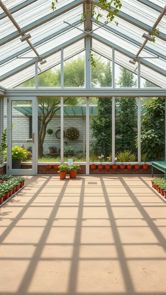 29+ Stunning Attached Greenhouse Sunroom Ideas for Your Home 9 Bright greenhouse sunroom with plants and large windows