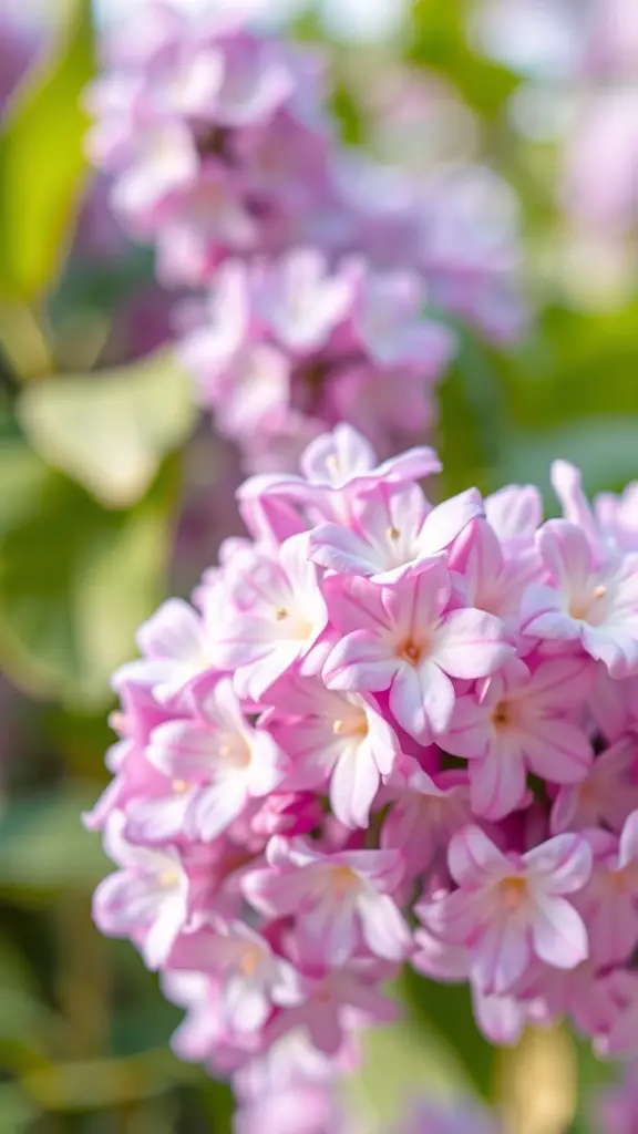 Close-up of lilac flowers in bloom