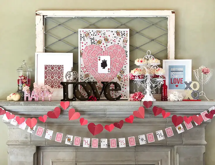 29+ Stunning Valentine Mantle Decor Ideas You’ll Love 2