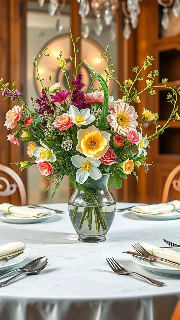 23+ Stunning Spring Dining Table Decor Ideas 1