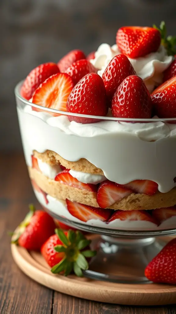 29+ Irresistible Valentine Dessert Ideas You Need to Try 5 A delicious Strawberry Shortcake Trifle with layers of strawberries, whipped cream, and cake.