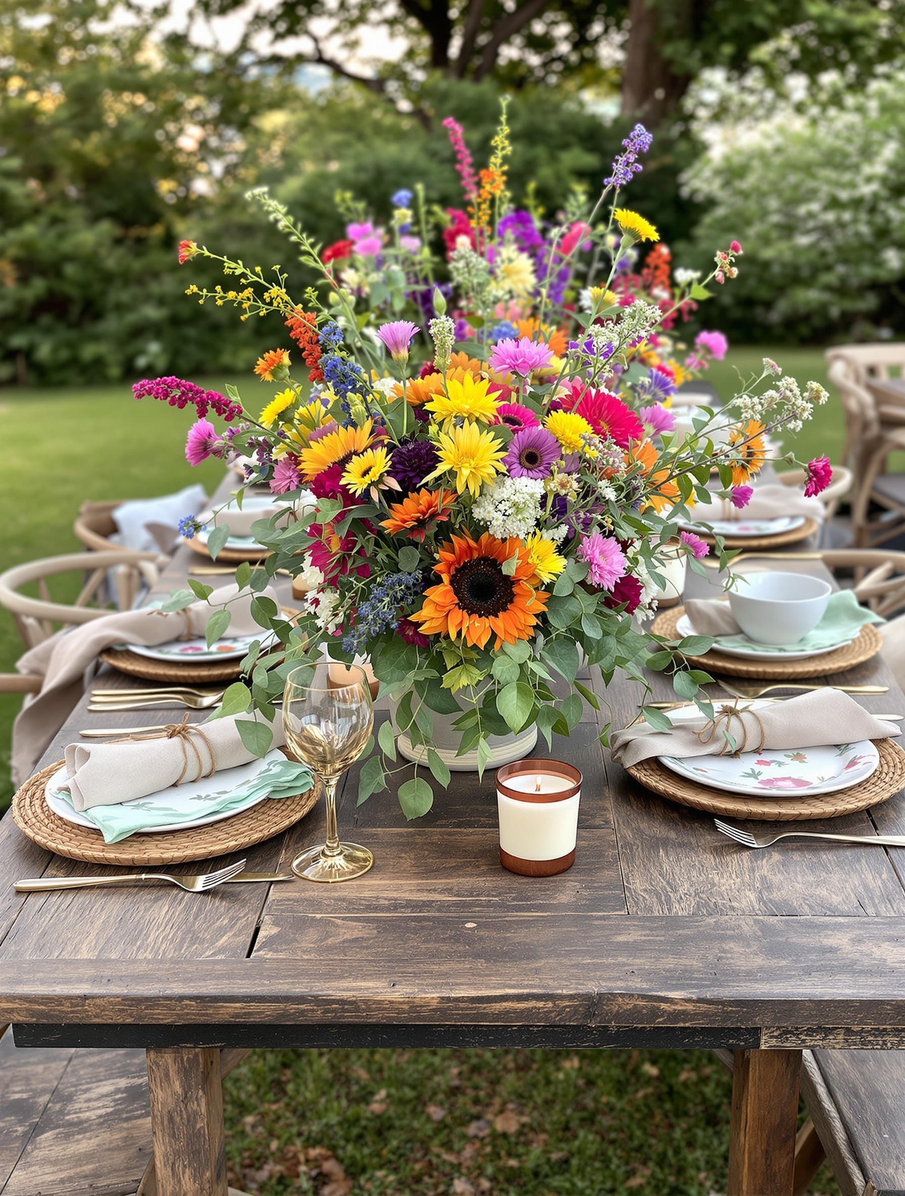 27+ Creative Garden Dinner Party Table Setting Ideas 1