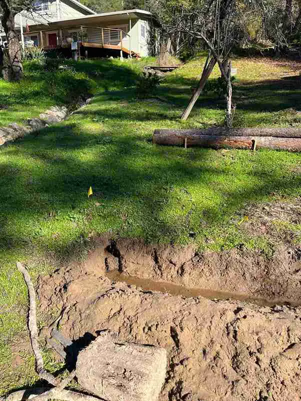 How to Build a Drainage Ditch Step by Step 4