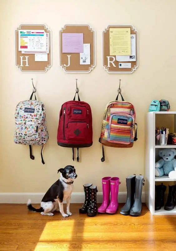 Framed Cork Board Station