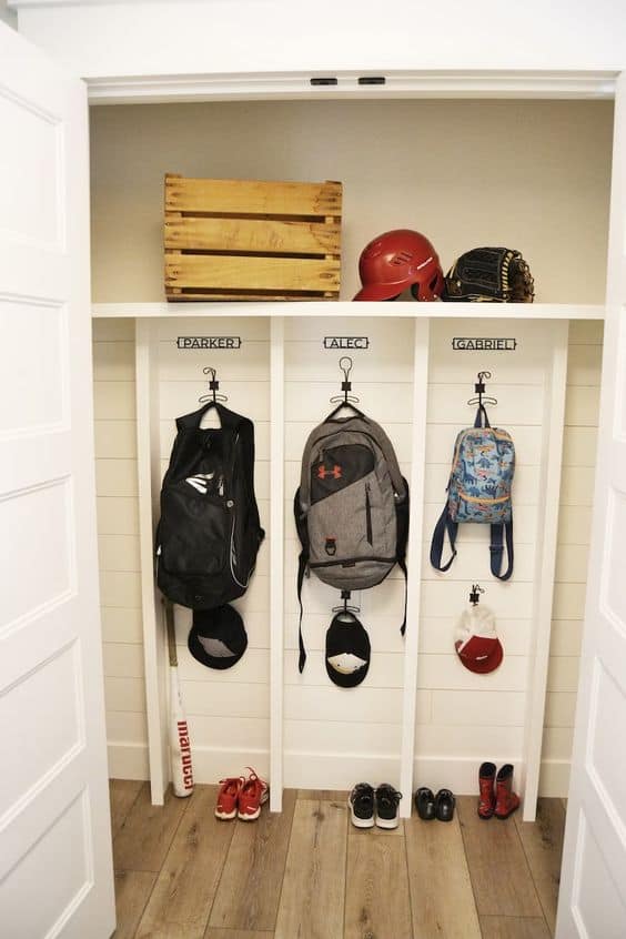 Built in Closet Locker Dividers