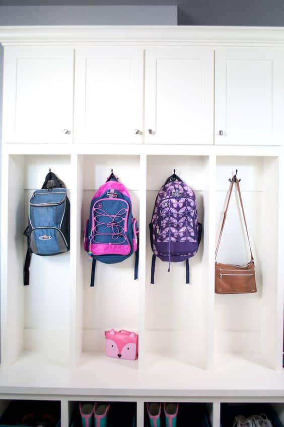 Enclosed Cabinet Mudroom System