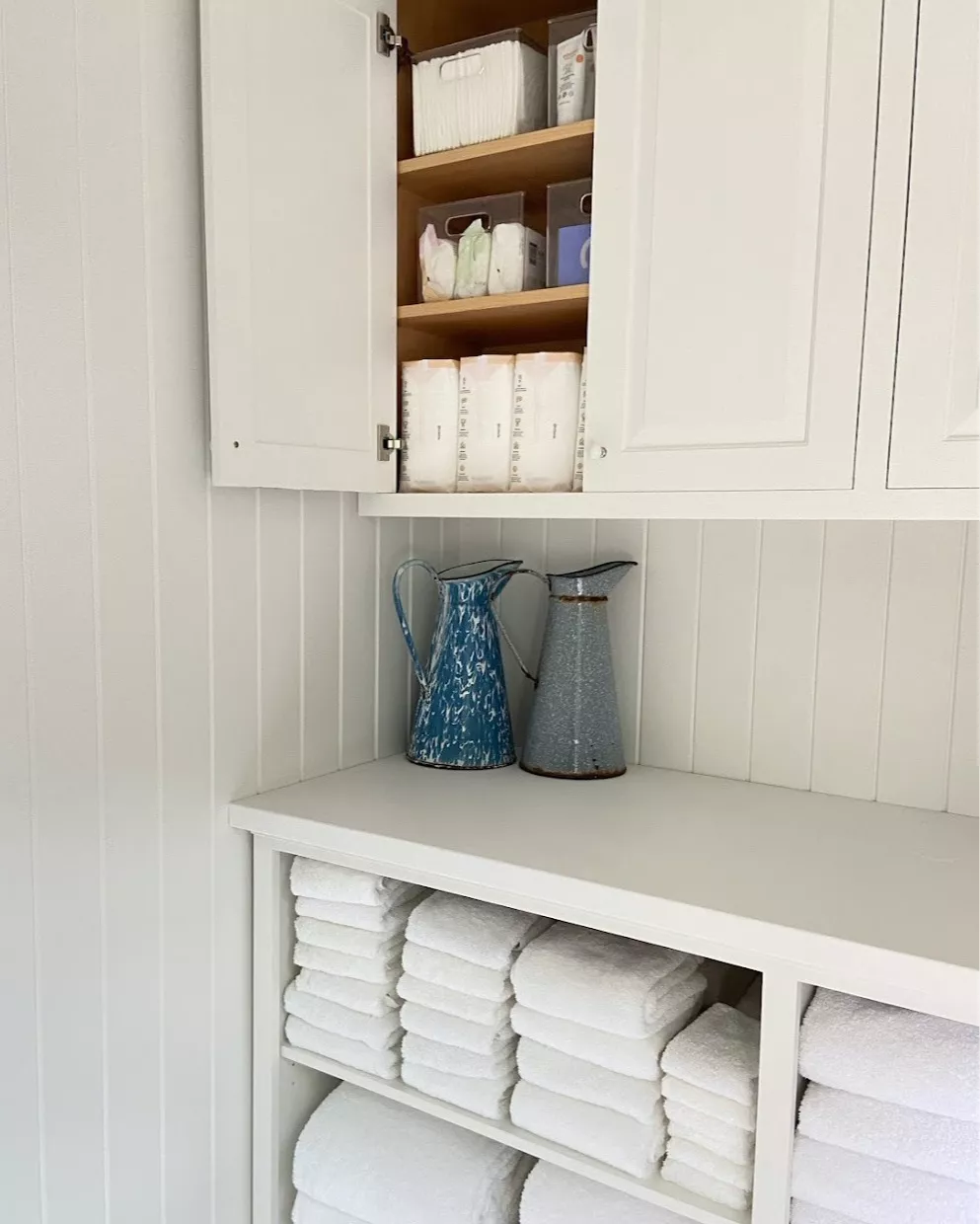 29+ Bathroom Towel Storage Ideas for a Clean and Organized Space 15 Built In Open Cube Storage