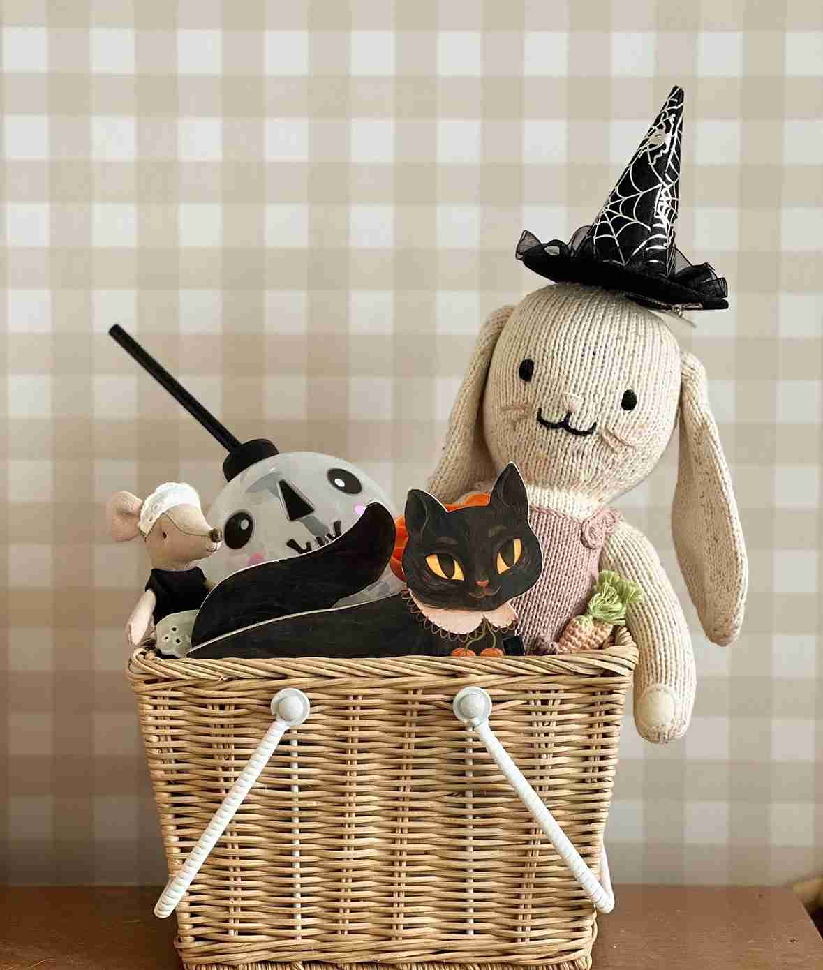Cozy Vintage Wicker Basket
