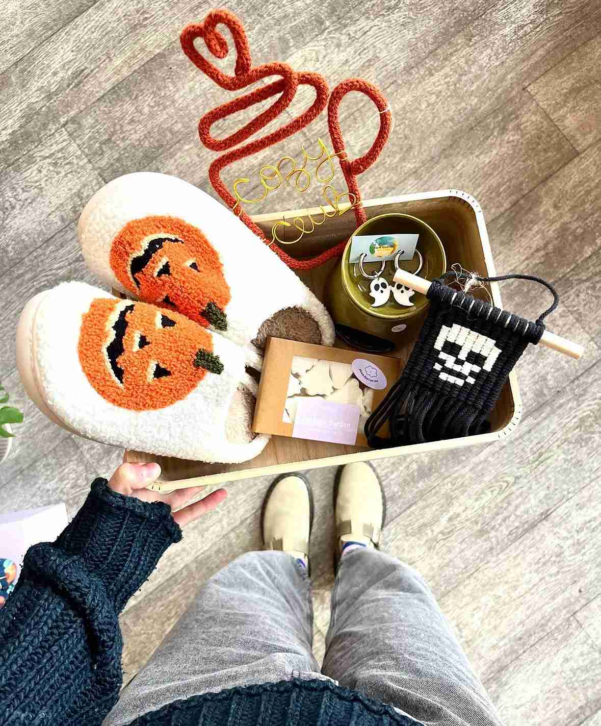 Cozy Club Wood Tray
