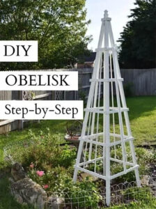 25 DIY Garden Art Sculptures to Add Personality to Your Yard 4 Wooden Garden Obelisk