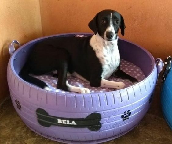 31 DIY Tire Projects That Give Old Tires a Creative New Life 3 DIY Custom Dog Bed