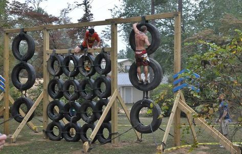 31 DIY Tire Projects That Give Old Tires a Creative New Life 23 DIY Backyard Tire Climbing Wall