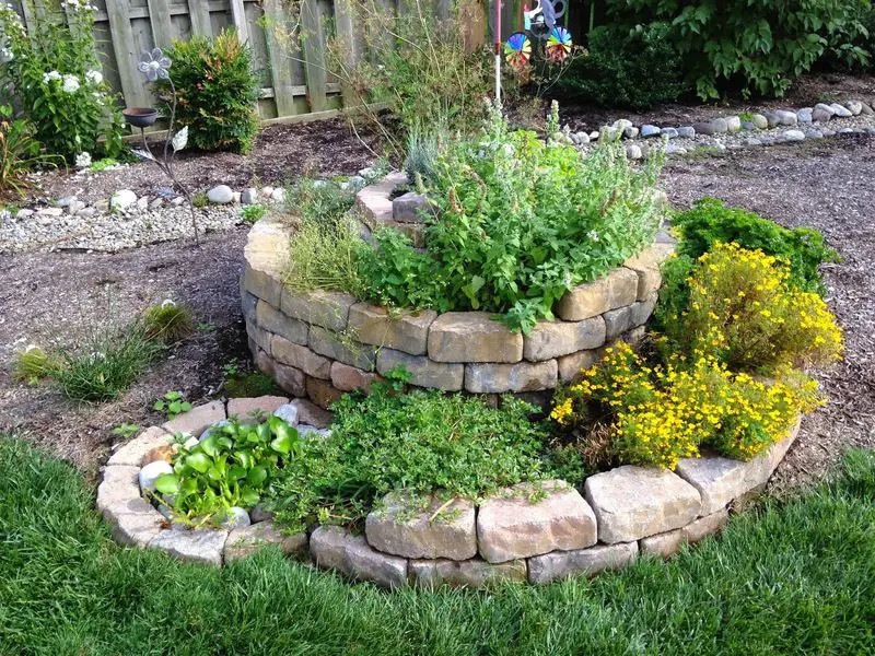 Spiral Stone Herb Garden