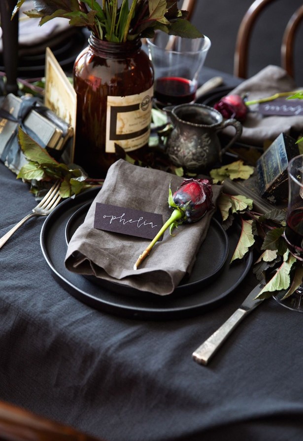 Vintage Gothic Place Setting