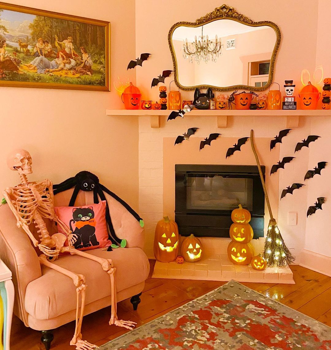 Pink Pastel Skeleton Corner