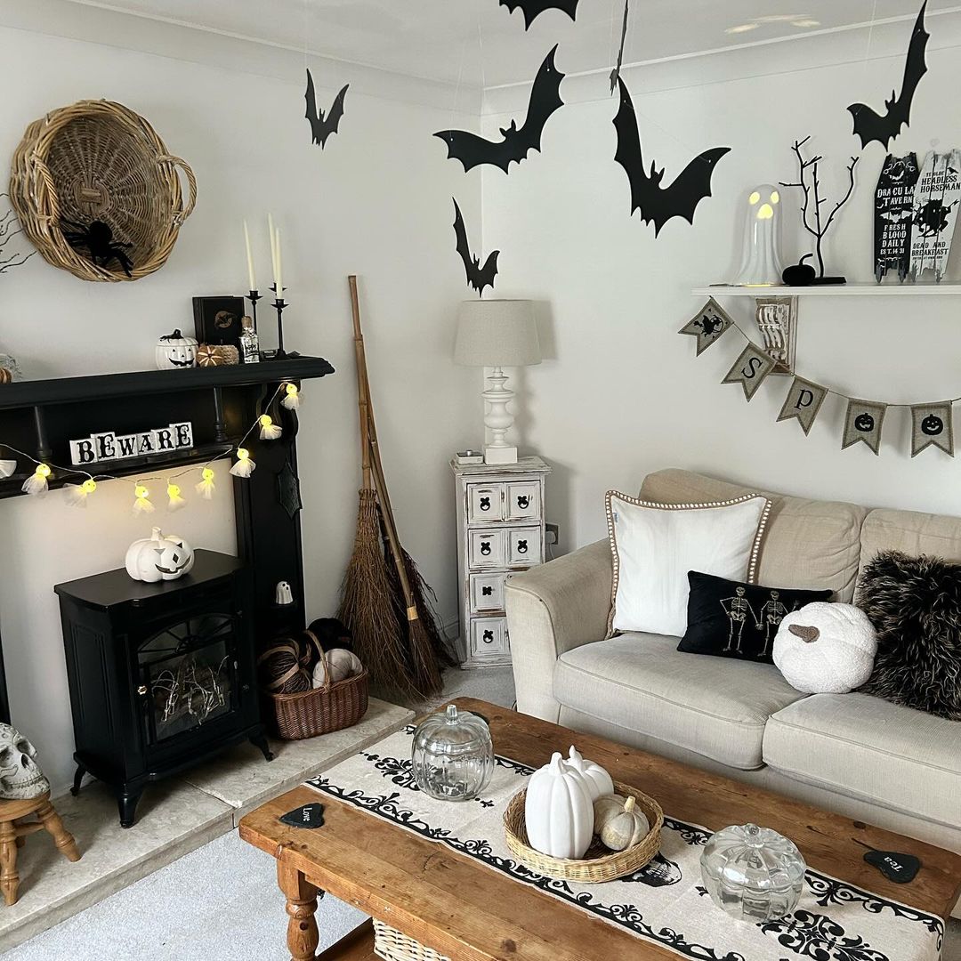Floating Bat Ceiling Display