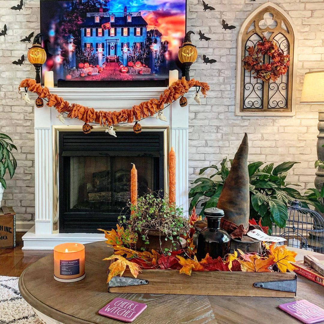 Autumnal Harvest Witch Centerpiece