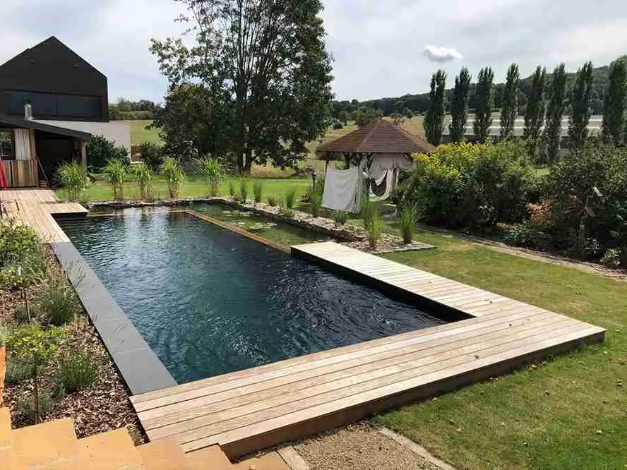 Dark Bottom Lap Pool