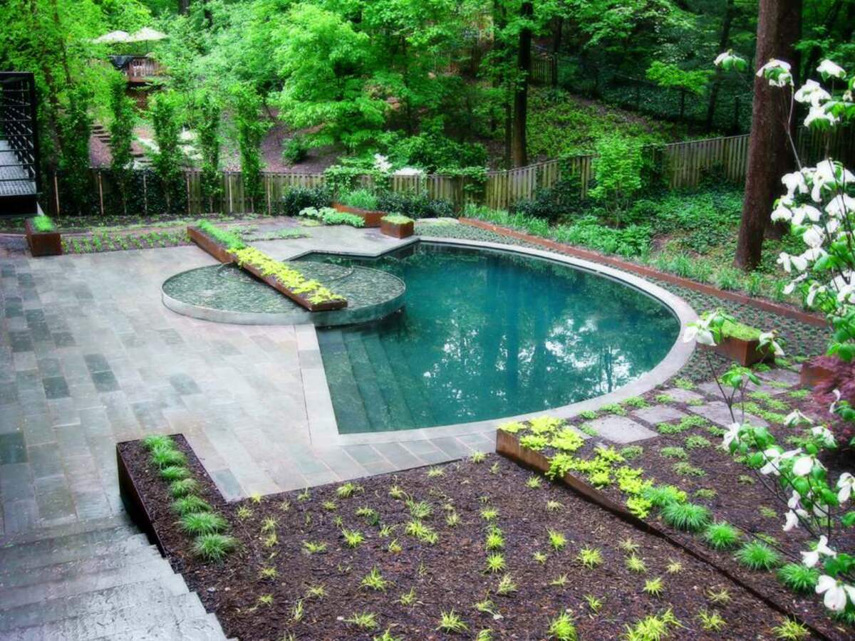 Contemporary Forest Side Pool