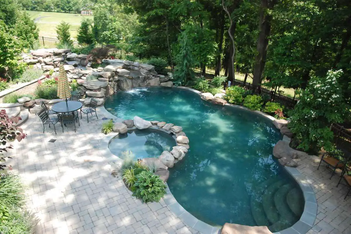 Tropical Rock Waterfall Pool