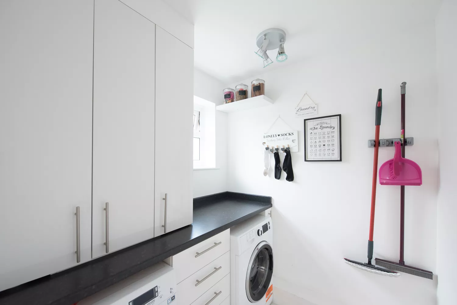 Wall Mounted Broom Holder Rack