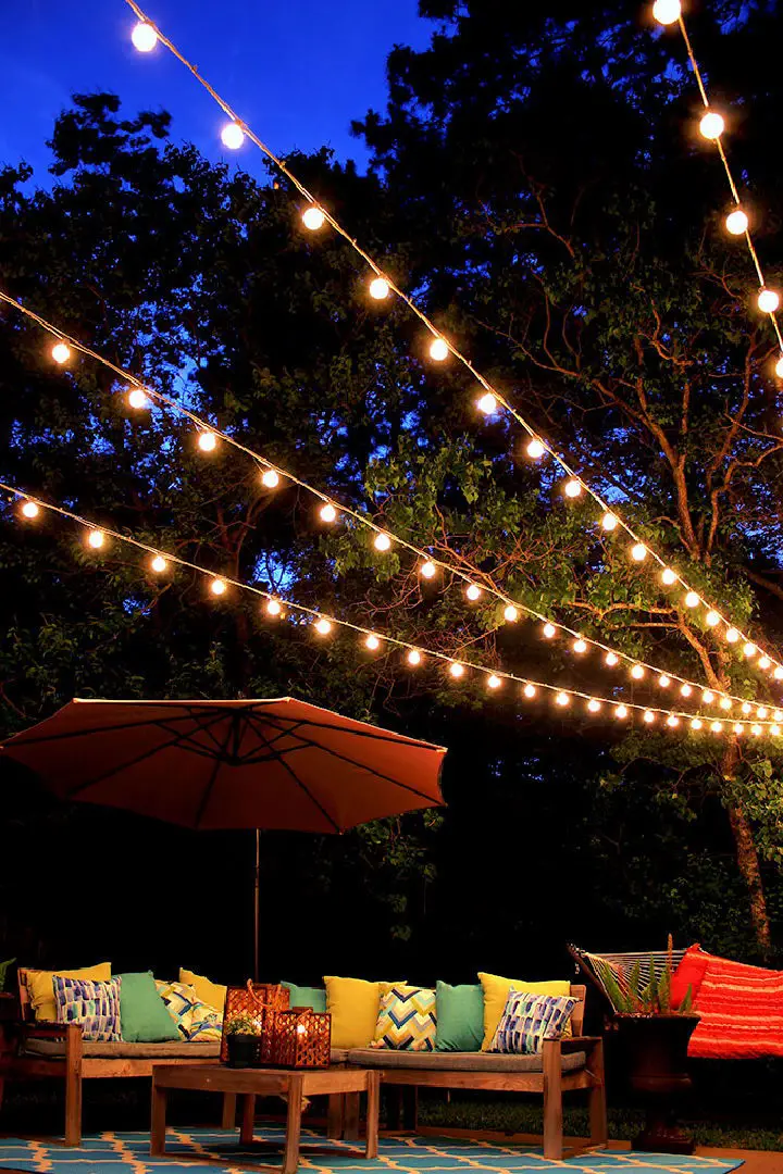 Overhead Canopy String Lights