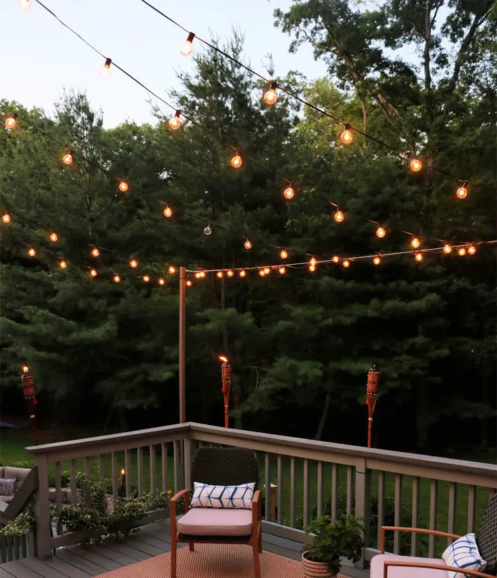 Upper Deck Perimeter String Lighting