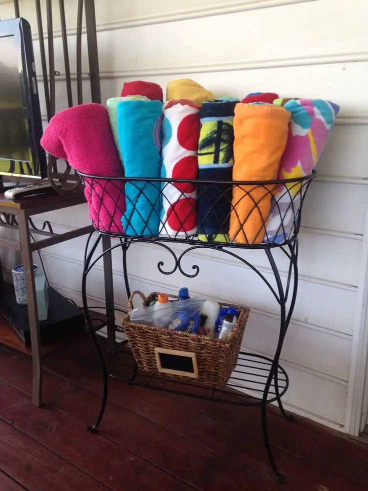 Wrought Iron Planter Rack