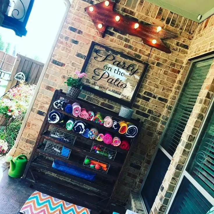 Rustic Wooden Display Shelf