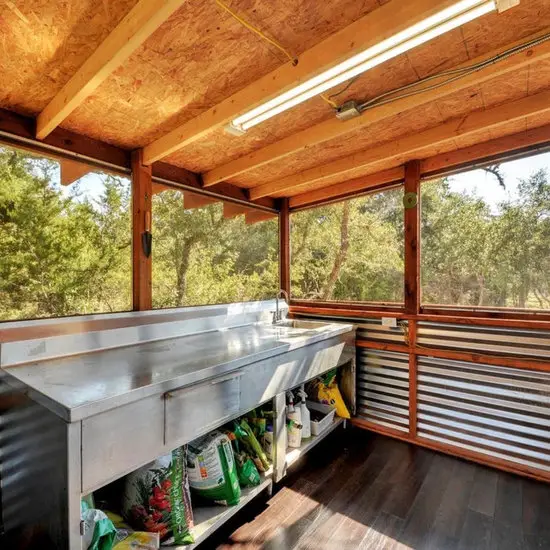 31 Tiny Shed House Ideas for Small and Creative Living Spaces 2 Outdoor Potting Station Shed