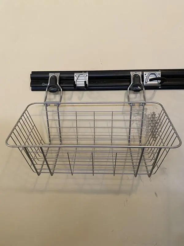Wall Track Hanging Wire Basket