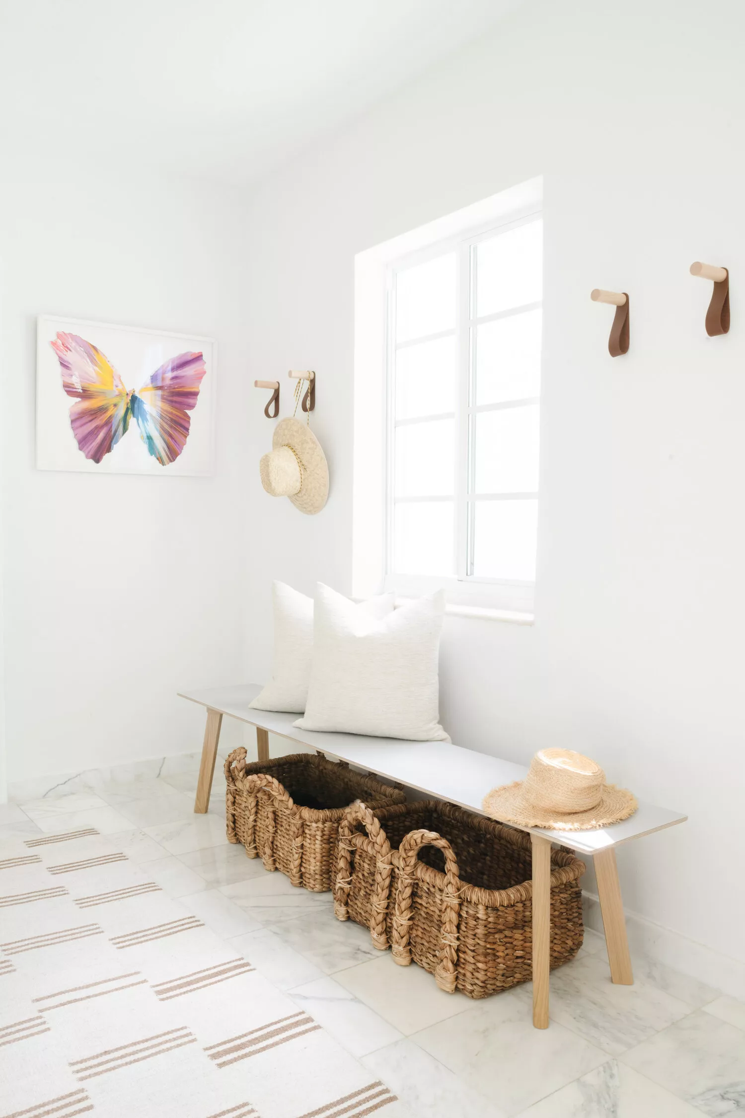 Under Bench Woven Storage Baskets
