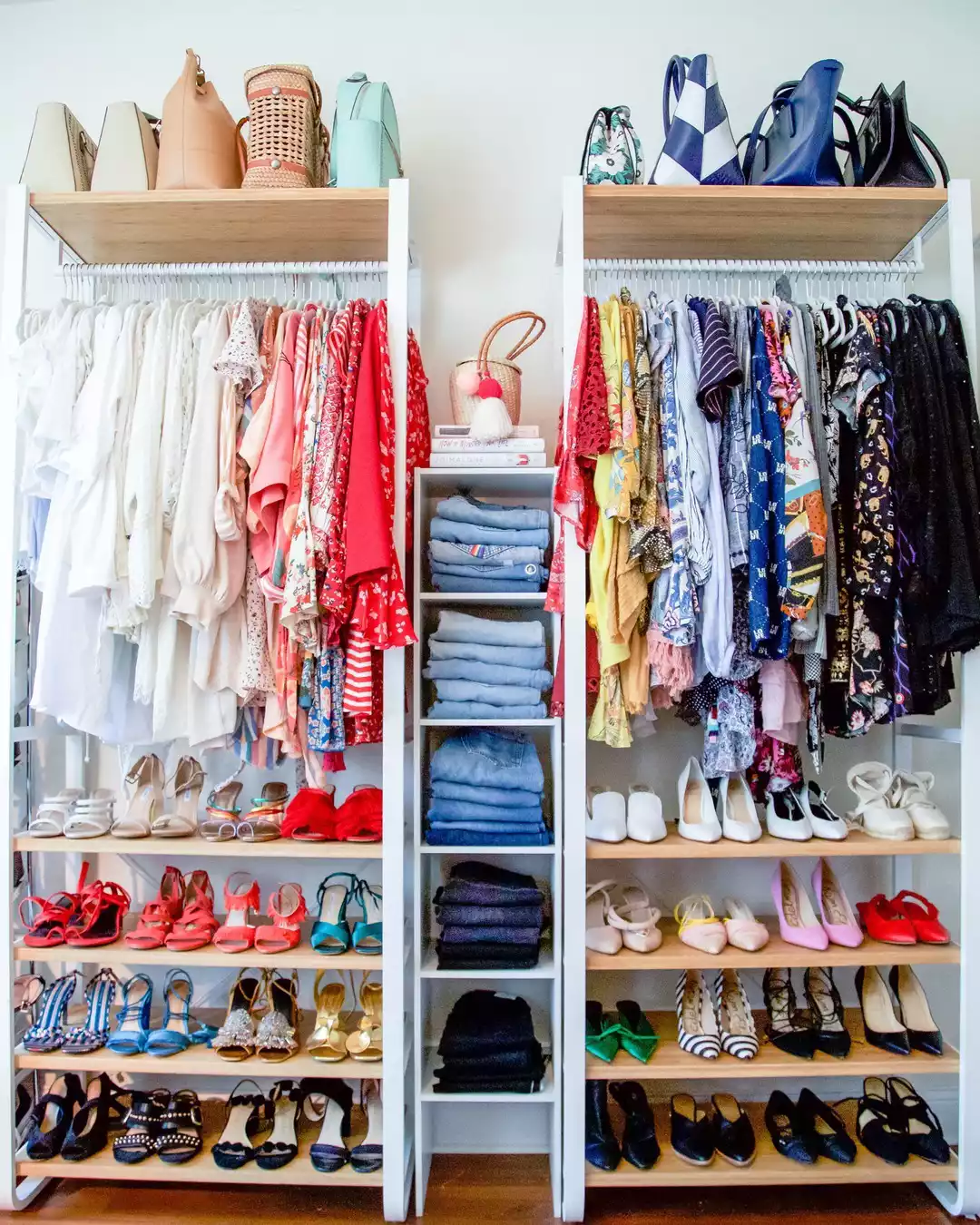Freestanding Wooden Shelf Display Racks