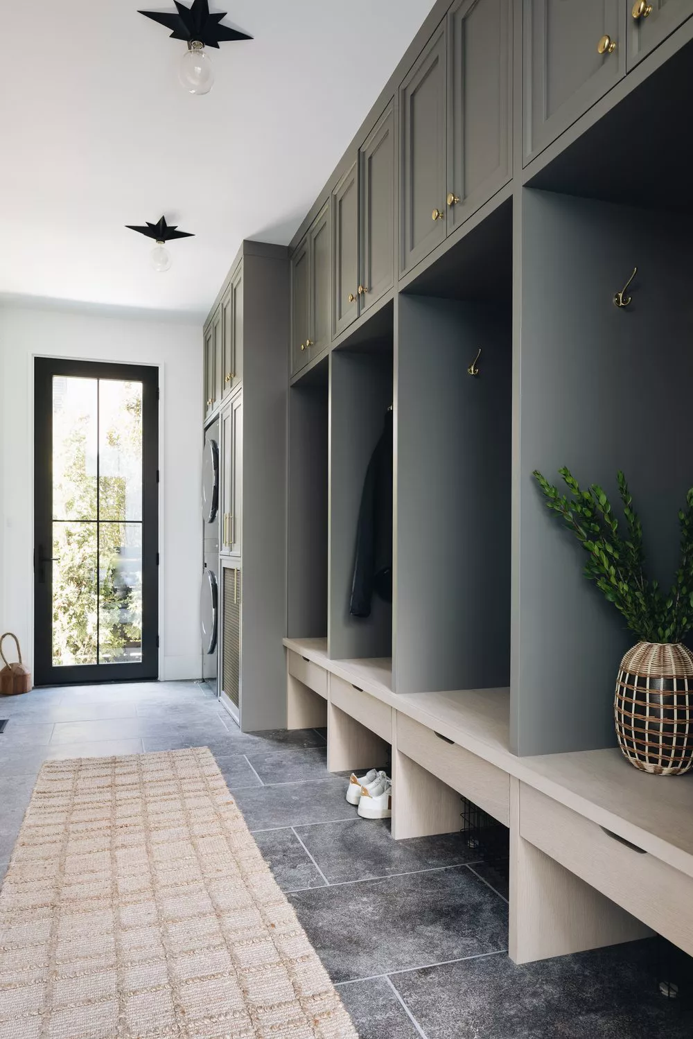 Custom Mudroom Built In Bench and Cubbies