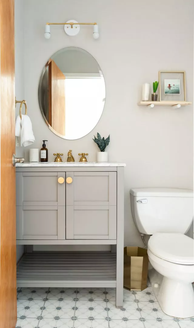 Light Gray Single Vanity