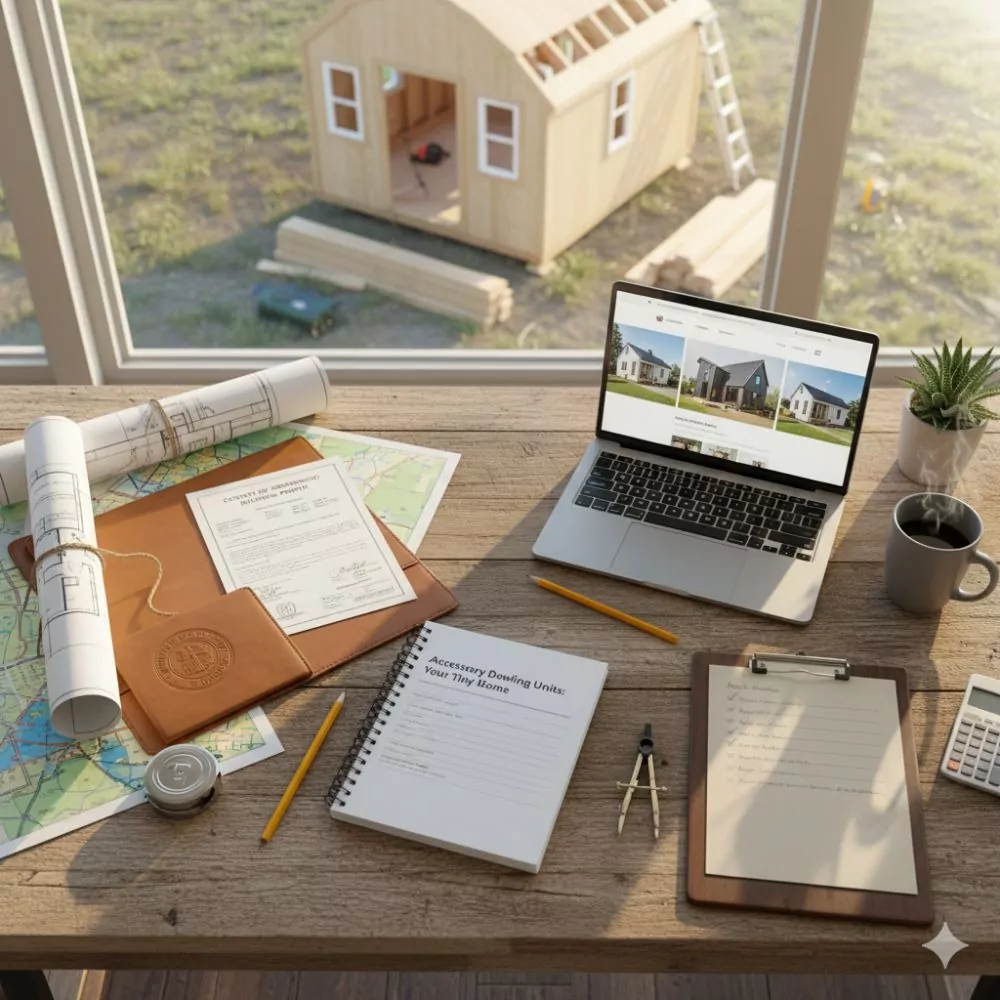 31 Tiny Shed House Ideas for Small and Creative Living Spaces 19 Tiny Home Design Workspace desk