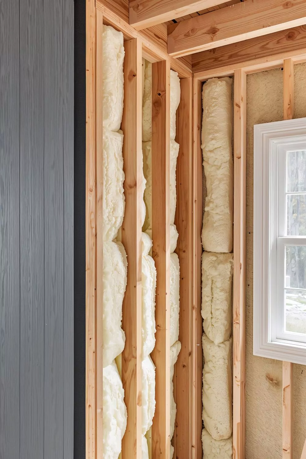 31 Tiny Shed House Ideas for Small and Creative Living Spaces 22 Spray Foam Insulation Wall Framing