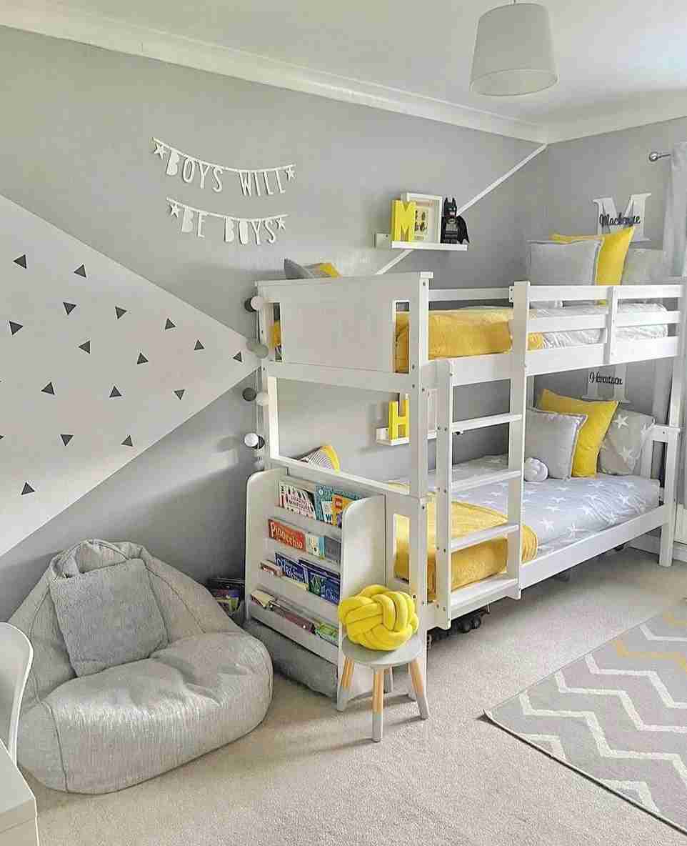 25 Toddler Boy Bedroom Ideas for a Fun and Functional Space 3 Modern Bunk Bed with Integrated Storage