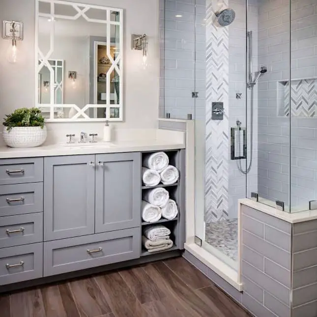 Built In Vanity Cubbies