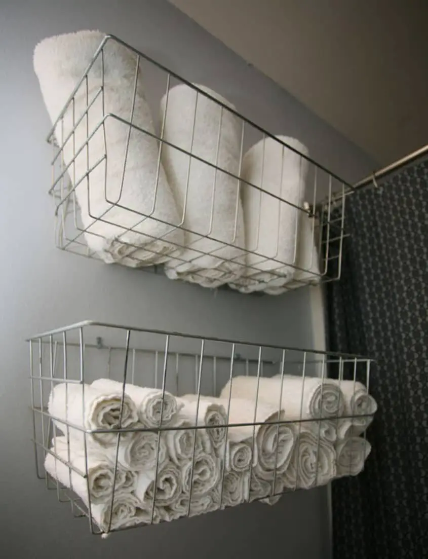 Industrial Wire Wall Baskets