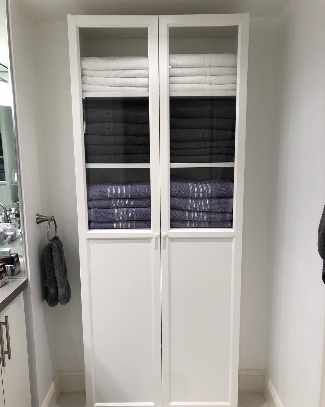Tall Glass Door Cabinet
