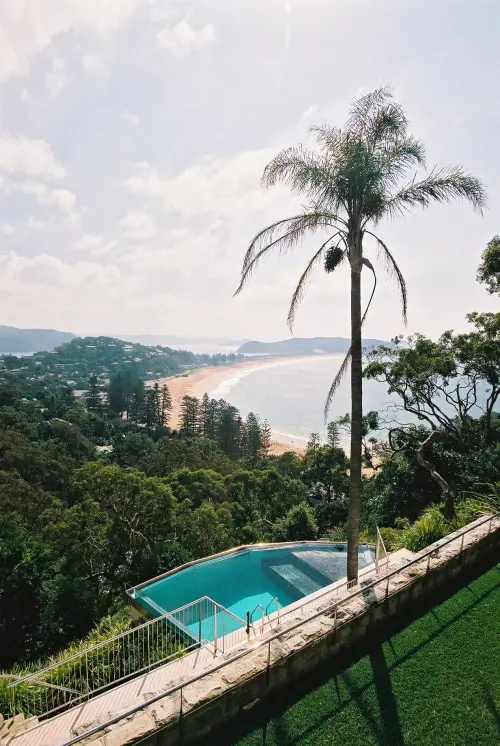 Hillside Infinity Pool with Ocean View