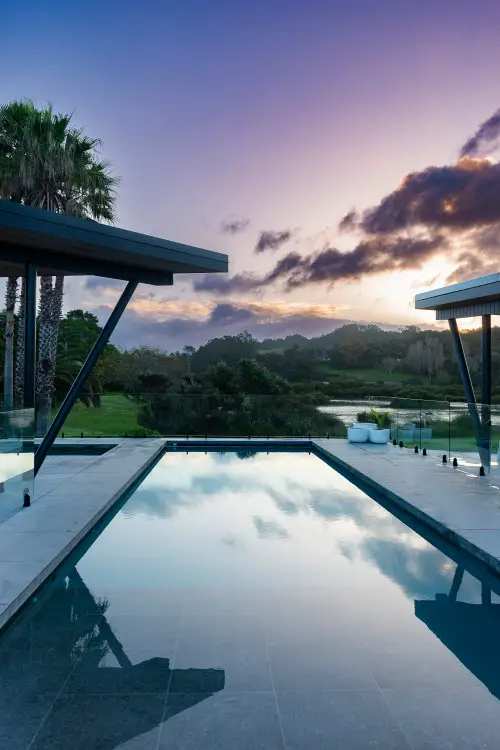 Sunset Reflection Lap Pool
