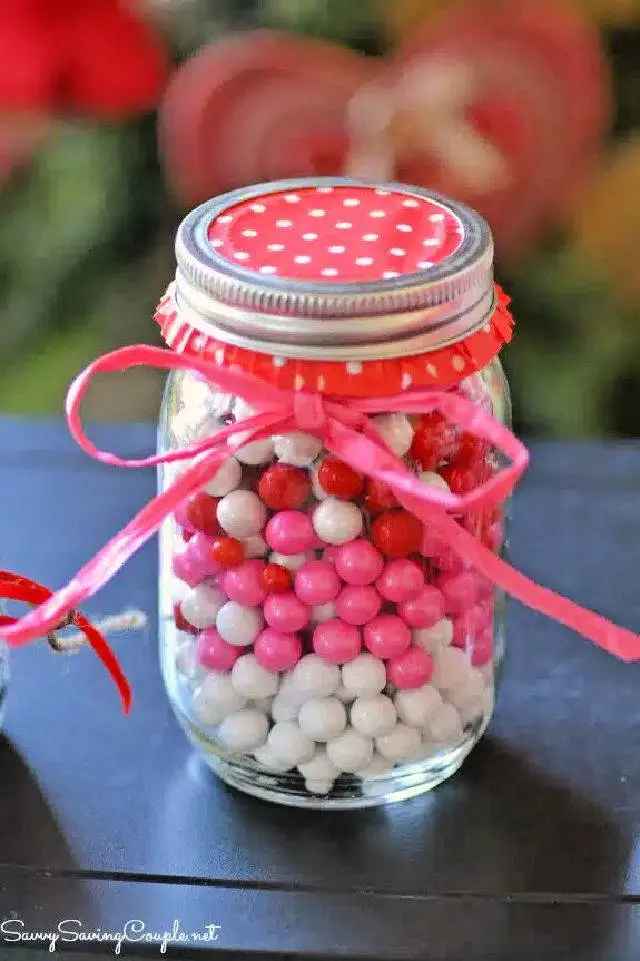 23+ Candy Jar Ideas for Every Occasion 10 Pink and Red Valentine Candy Jar
