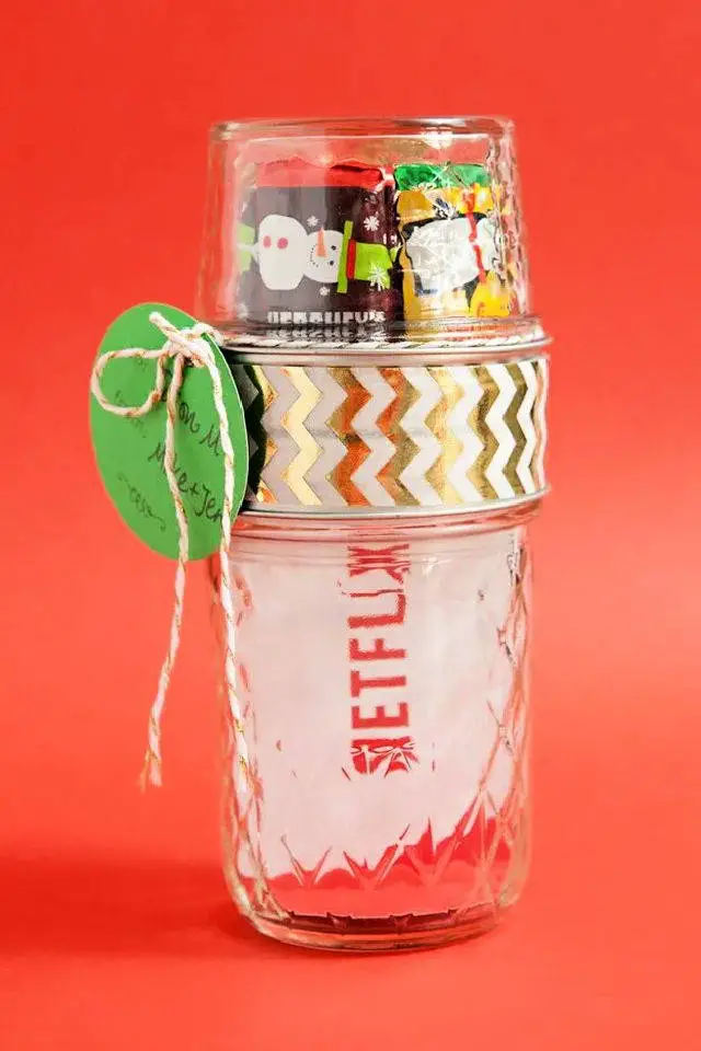 23+ Candy Jar Ideas for Every Occasion 12 Stacked Mason Jar Gift Set