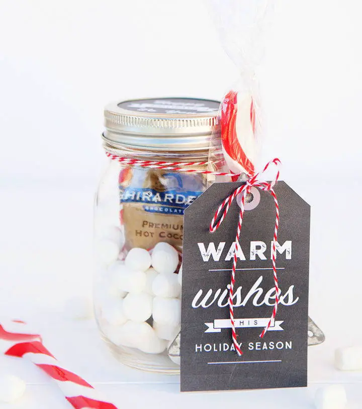 23+ Candy Jar Ideas for Every Occasion 15 Hot Cocoa Kit Mason Jar Gift