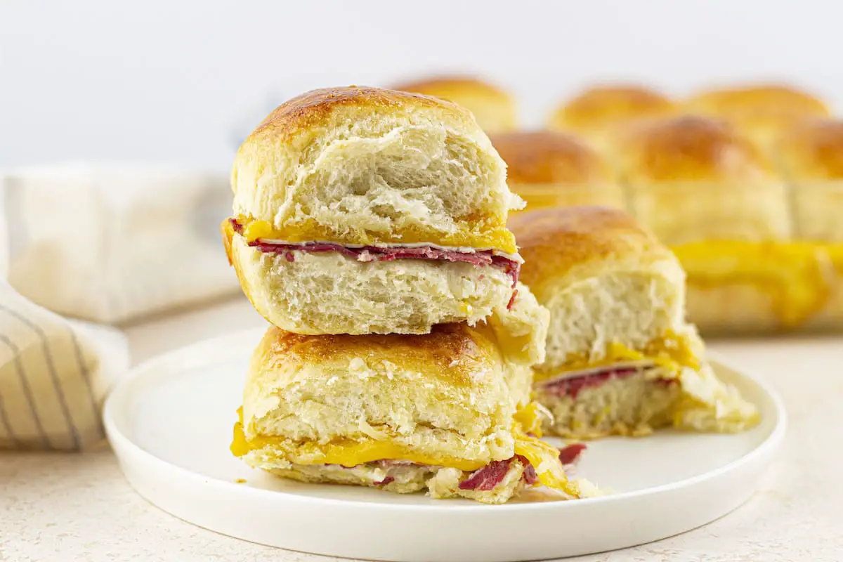 Warm Ham and Cheese Sliders