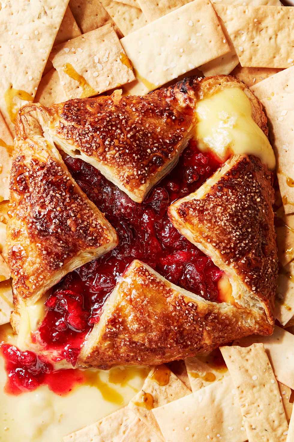 51+ Christmas Party Appetizers Everyone Will Want to Try 6 Baked Cranberry Brie Puff Pastry