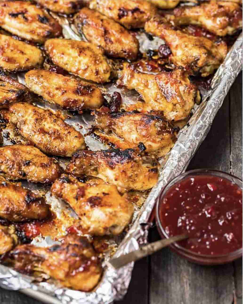 51+ Christmas Party Appetizers Everyone Will Want to Try 10 Baked Cranberry Glazed Chicken Wings